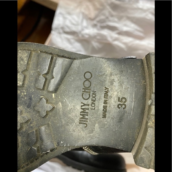 Jimmy Choo biker leather boots 35 - Picture 7 of 16